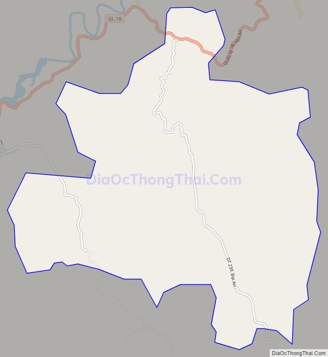 Bản đồ giao thông xã Đại An (cũ), huyện Văn Quan
