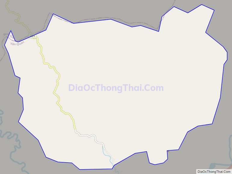 Bản đồ giao thông xã Hòa Bình, huyện Văn Quan
