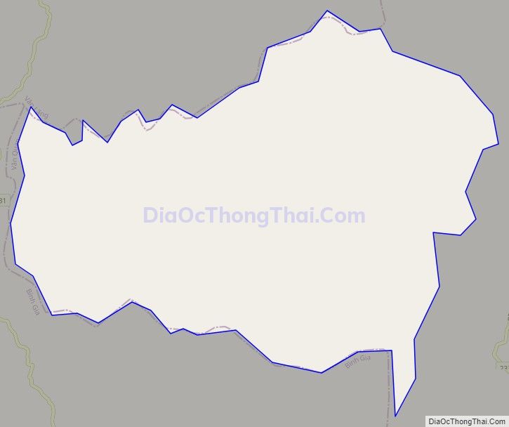 Bản đồ giao thông xã Phú Mỹ (cũ), huyện Văn Quan
