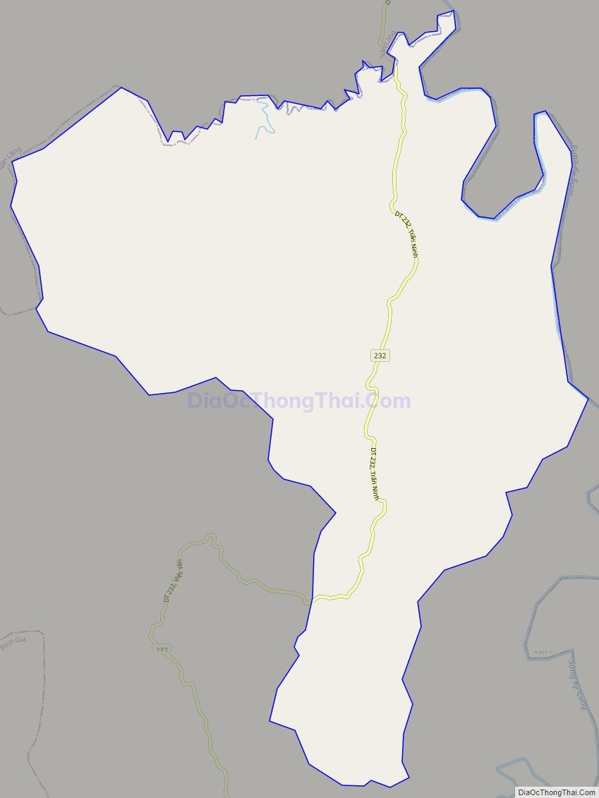Bản đồ giao thông xã Trấn Ninh, huyện Văn Quan