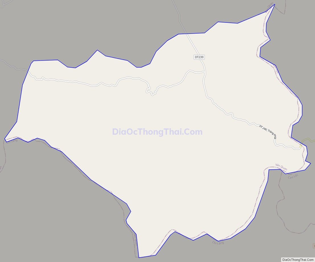 Bản đồ giao thông xã Tràng Phái, huyện Văn Quan