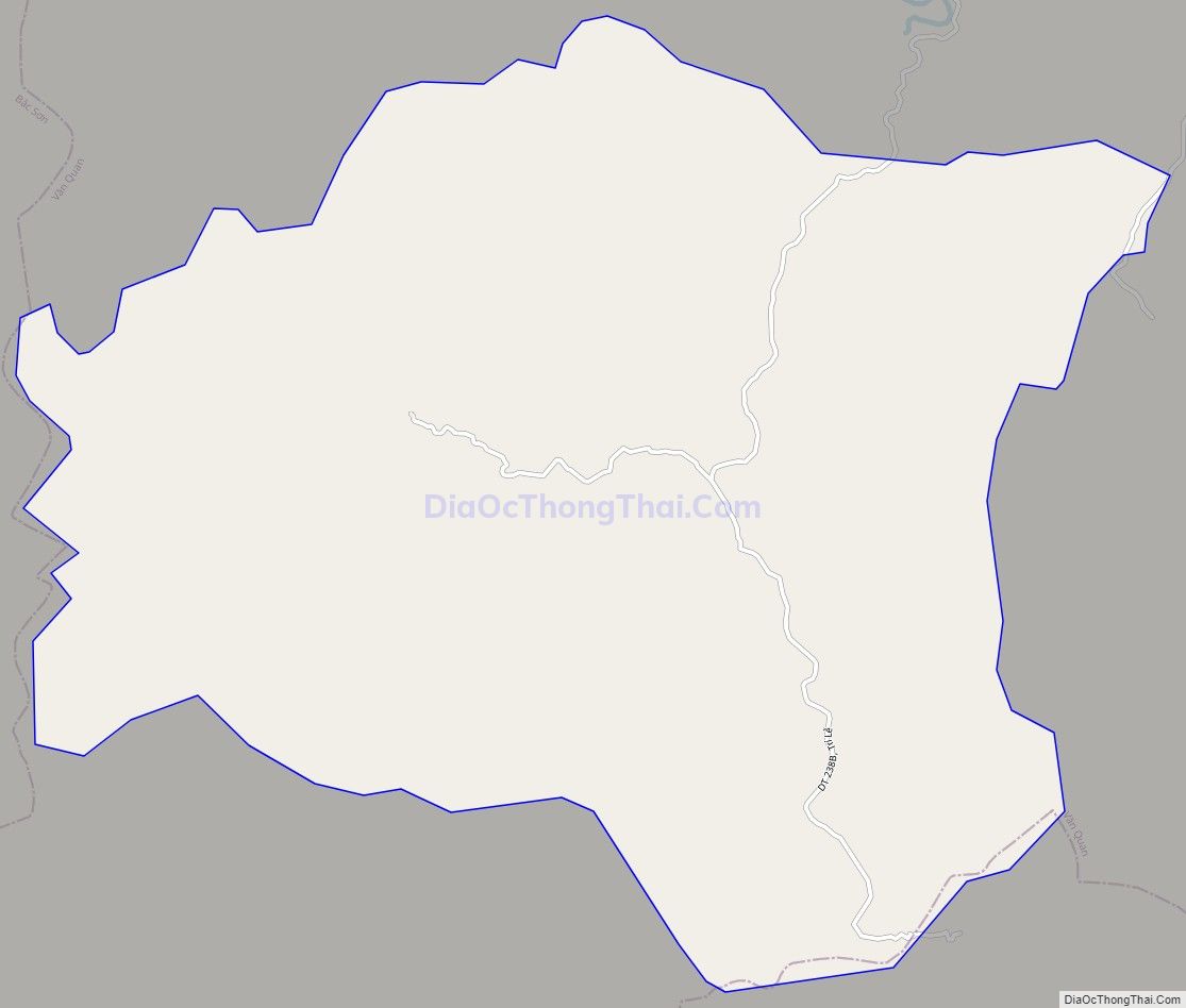 Bản đồ giao thông xã Tri Lễ, huyện Văn Quan