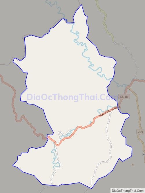 Bản đồ giao thông xã Tú Xuyên, huyện Văn Quan