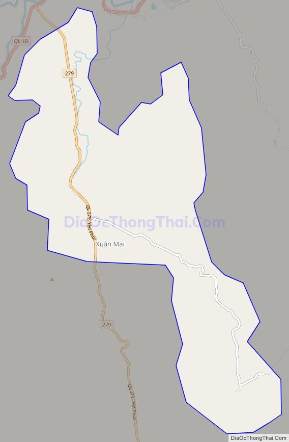 Bản đồ giao thông xã Xuân Mai (cũ), huyện Văn Quan