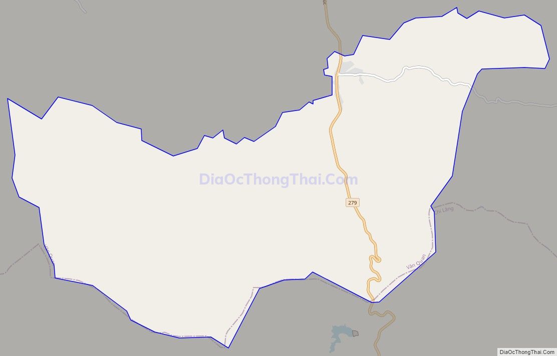 Bản đồ giao thông xã Yên Phúc, huyện Văn Quan
