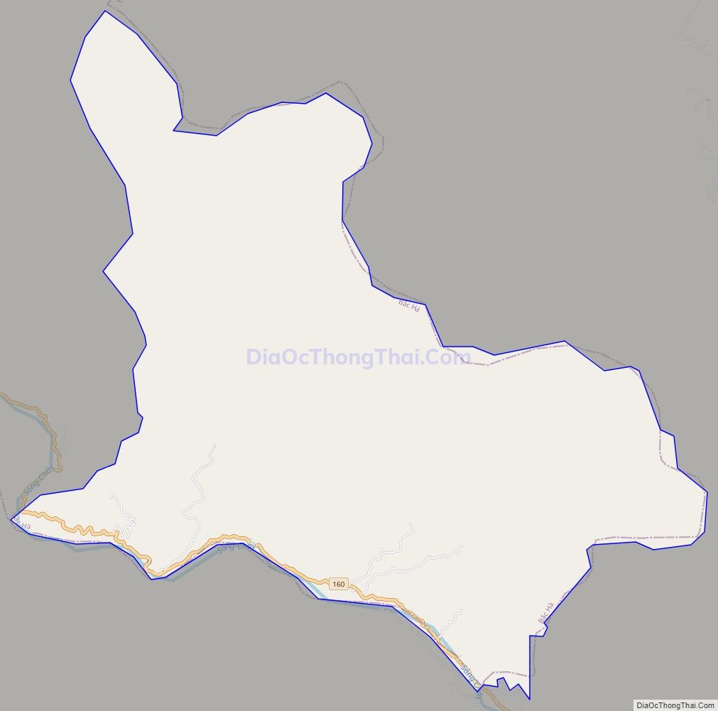 Bản đồ giao thông xã Bản Cái, huyện Bắc Hà