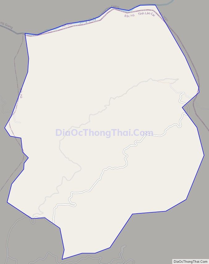 Bản đồ giao thông xã Lùng Cải, huyện Bắc Hà