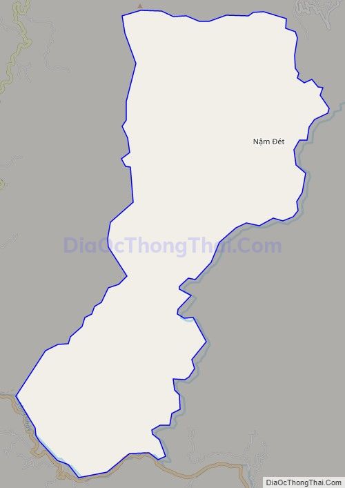 Bản đồ giao thông xã Nậm Đét, huyện Bắc Hà