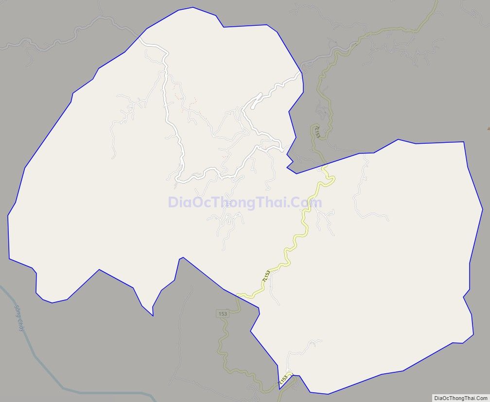 Bản đồ giao thông xã Nậm Mòn, huyện Bắc Hà