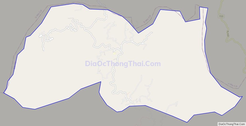 Bản đồ giao thông xã Tả Van Chư, huyện Bắc Hà