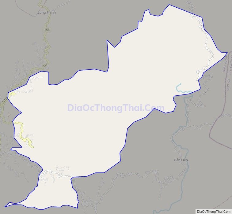 Bản đồ giao thông xã Thải Giàng Phố, huyện Bắc Hà