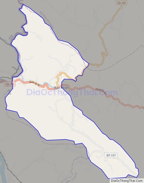 Bản đồ giao thông xã Bản Phiệt, huyện Bảo Thắng