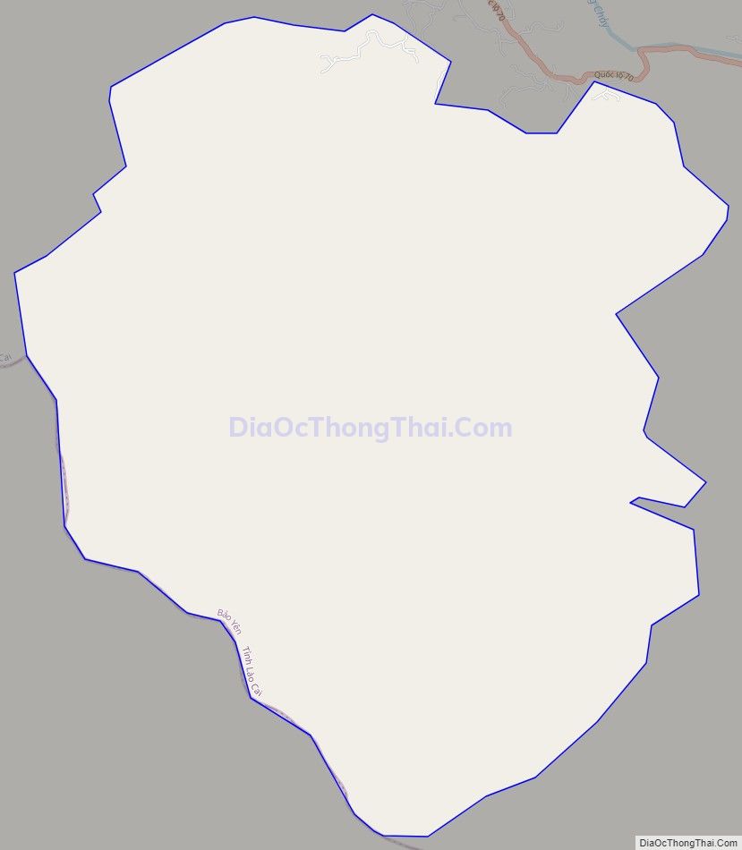 Bản đồ giao thông xã Lương Sơn, huyện Bảo Yên