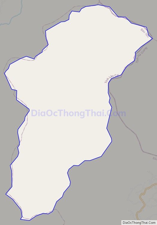Bản đồ giao thông xã Tân Tiến, huyện Bảo Yên