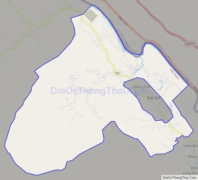 Bản đồ giao thông xã Bản Qua, huyện Bát Xát