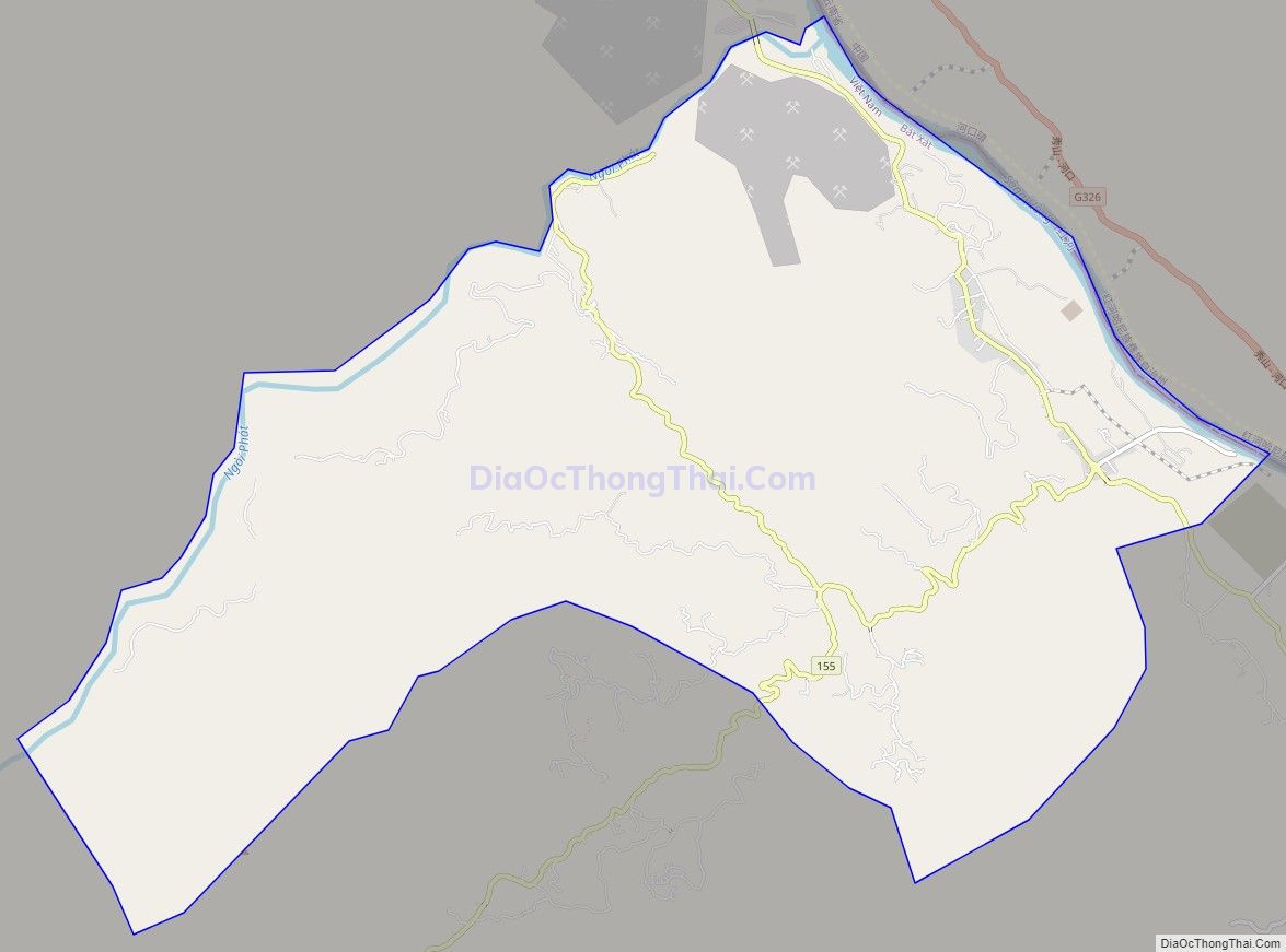 Bản đồ giao thông xã Bản Vược, huyện Bát Xát