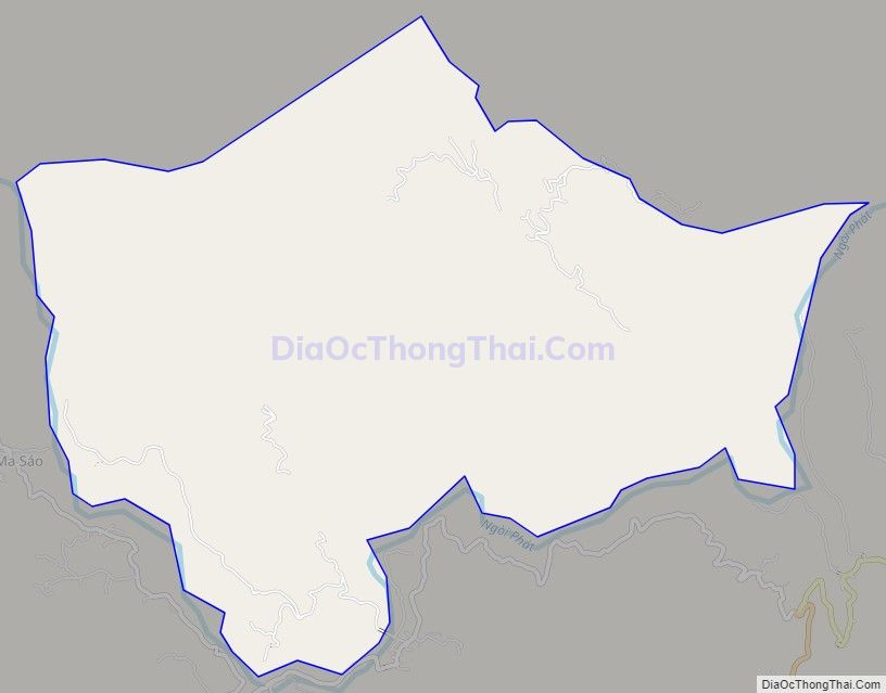 Bản đồ giao thông xã Dền Thàng, huyện Bát Xát
