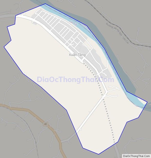 Bản đồ giao thông phường Xuân Tăng, thành phố Lào Cai