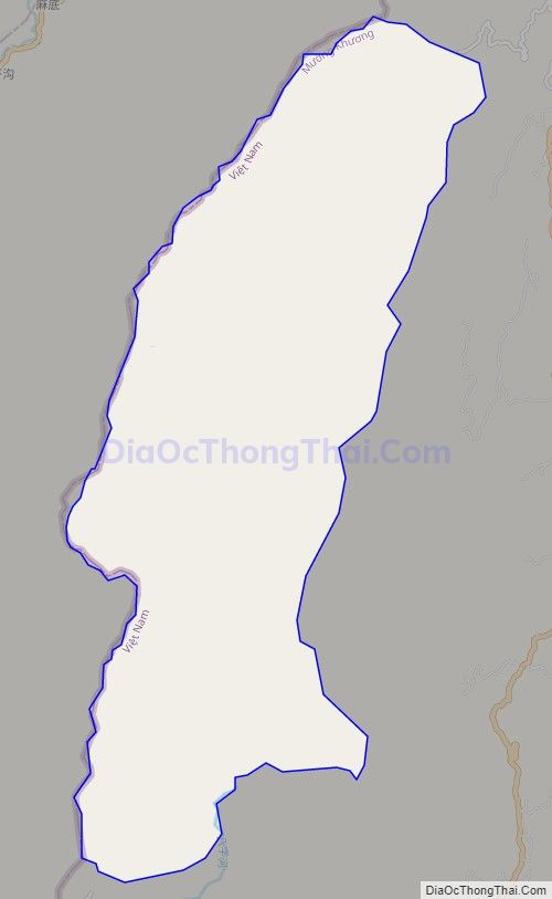 Bản đồ giao thông xã Nậm Chảy, huyện Mường Khương