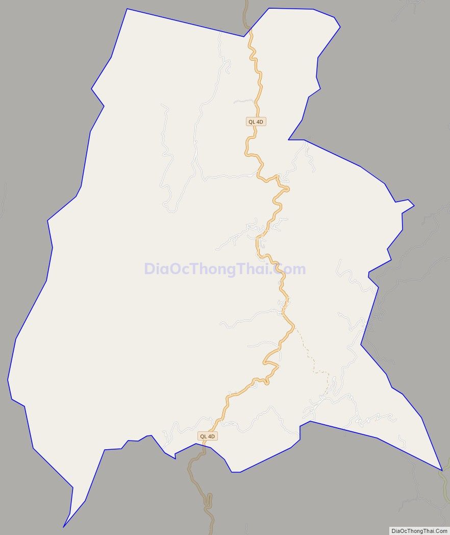 Bản đồ giao thông xã Thanh Bình, huyện Mường Khương