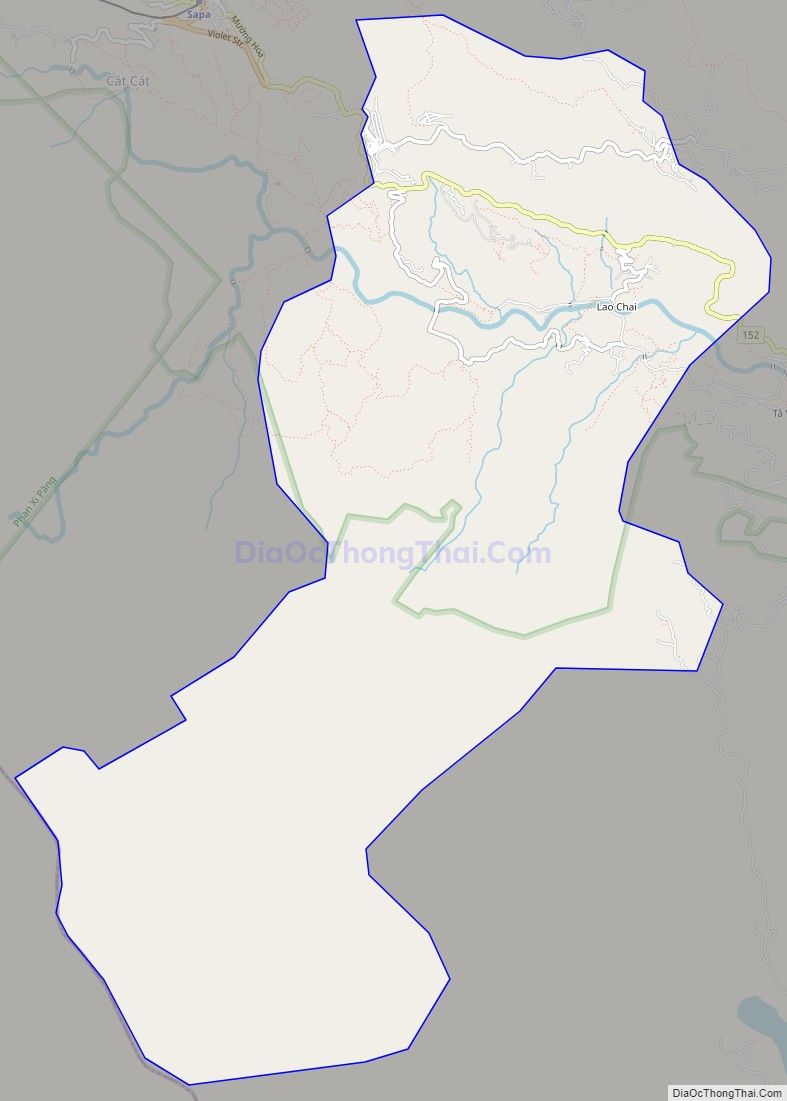Bản đồ giao thông xã Lao Chải (cũ), huyện Sa Pa