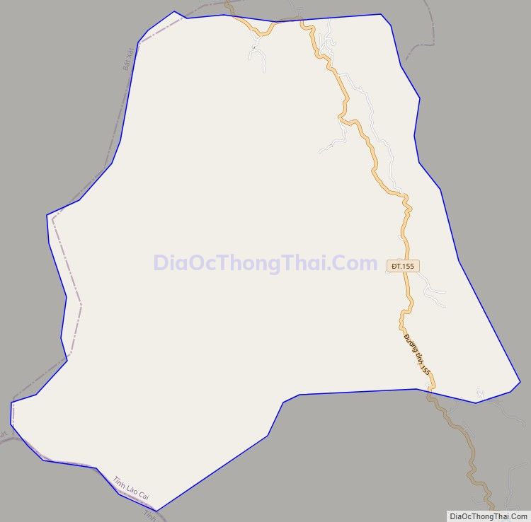 Bản đồ giao thông xã Tả Giàng Phình (cũ), huyện Sa Pa