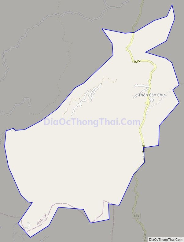 Bản đồ giao thông xã Cán Cấu, huyện Si Ma Cai