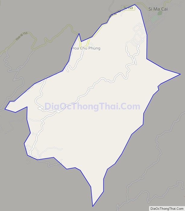Bản đồ giao thông xã Mản Thẩn (cũ), huyện Si Ma Cai