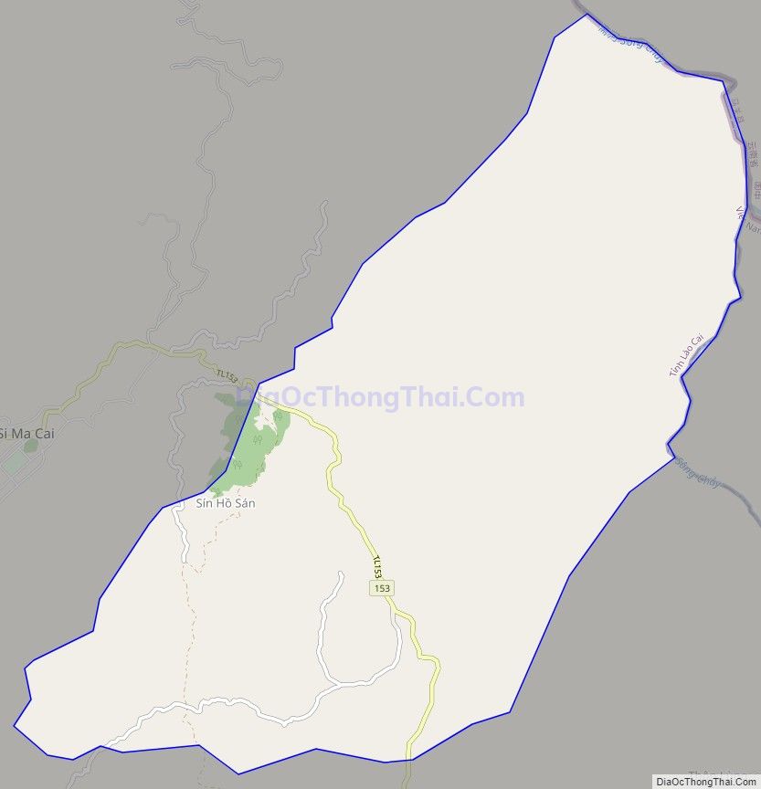 Bản đồ giao thông xã Sán Chải, huyện Si Ma Cai
