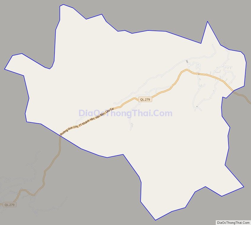 Bản đồ giao thông xã Hoà Mạc, huyện Văn Bàn