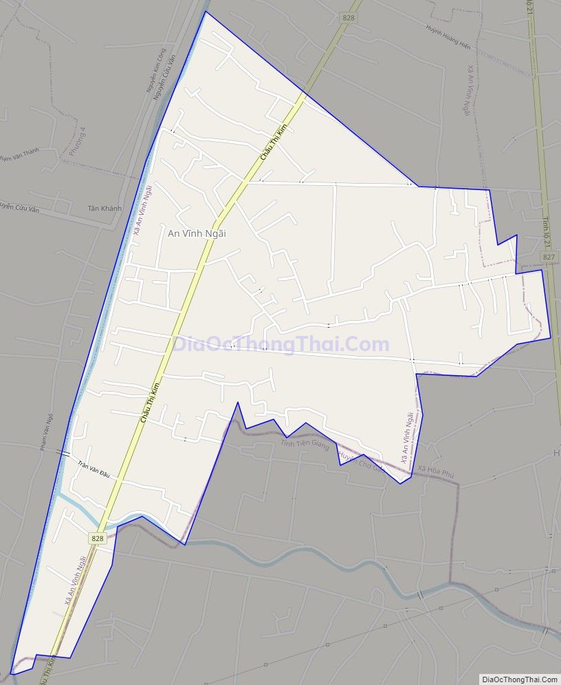 Bản đồ giao thông xã An Vĩnh Ngãi, thành phố Tân An