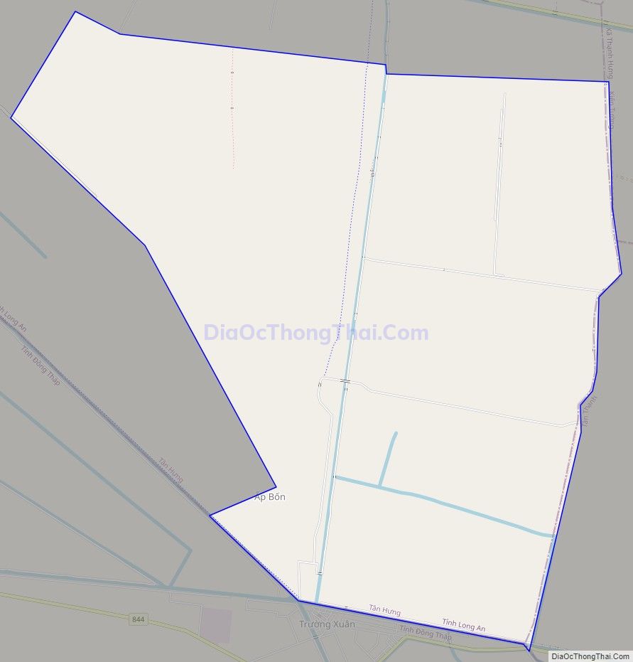 Bản đồ giao thông xã Vĩnh Bửu, huyện Tân Hưng