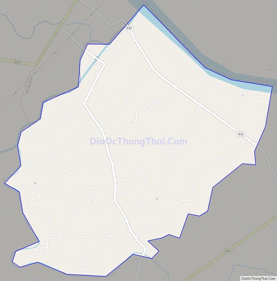 Bản đồ giao thông xã Bình Trinh Đông, huyện Tân Trụ