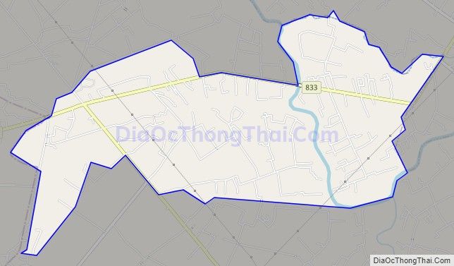 Bản đồ giao thông xã Lạc Tấn, huyện Tân Trụ