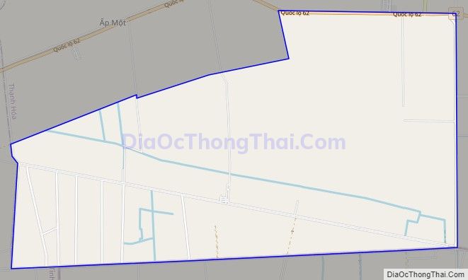 Bản đồ giao thông xã Thạnh An, huyện Thạnh Hóa