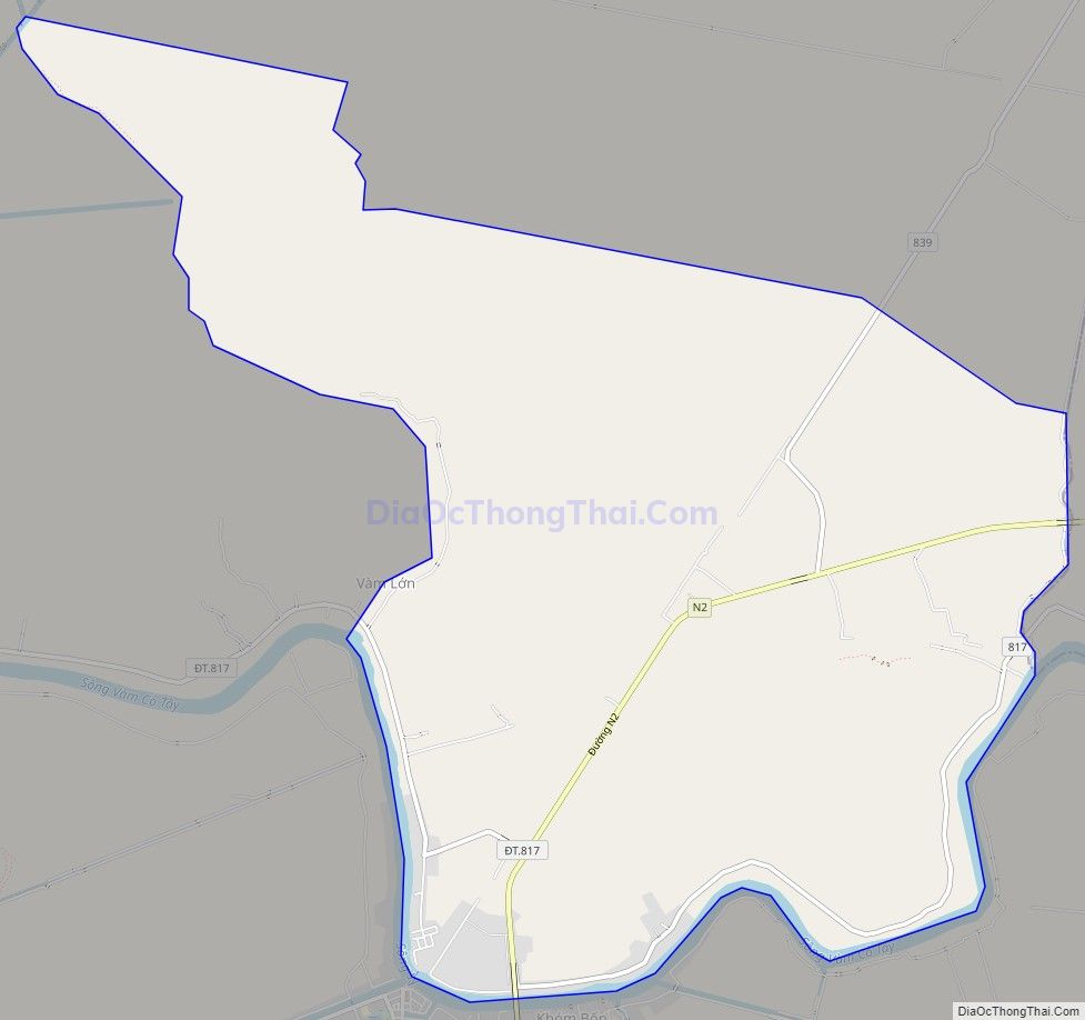 Bản đồ giao thông xã Thuận Nghĩa Hòa, huyện Thạnh Hóa