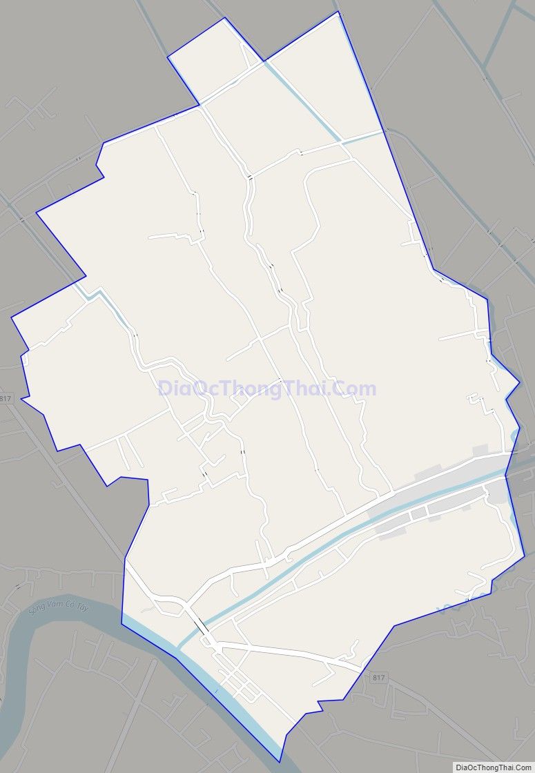 Bản đồ giao thông xã Bình An, huyện Thủ Thừa