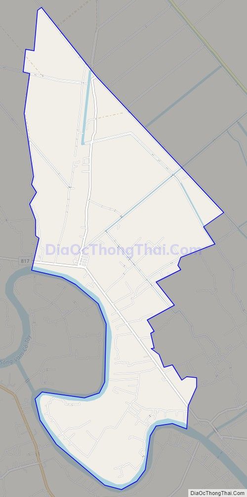 Bản đồ giao thông xã Mỹ Thạnh, huyện Thủ Thừa