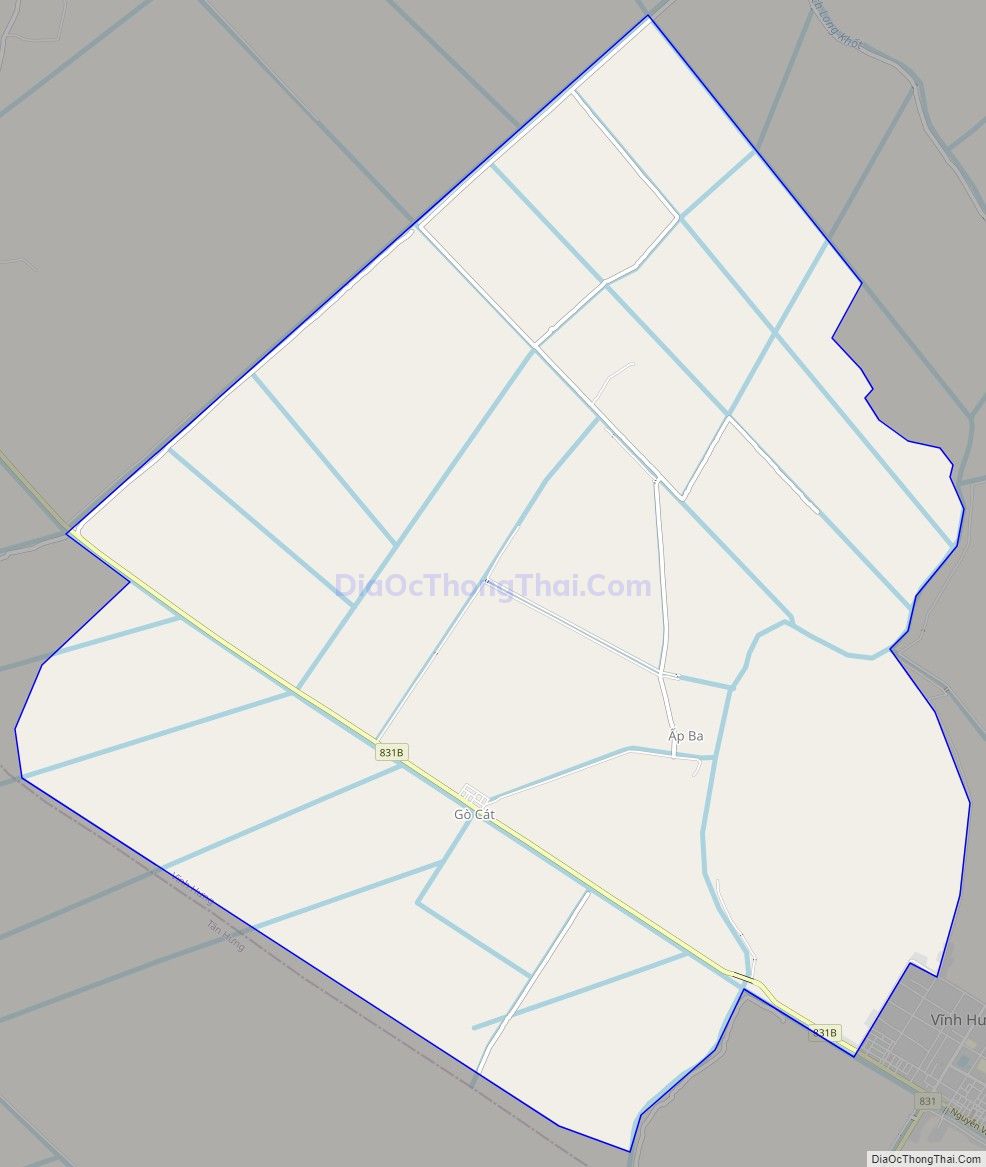Bản đồ giao thông xã Vĩnh Trị, huyện Vĩnh Hưng