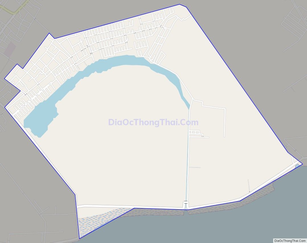 Bản đồ giao thông xã Bạch Long, huyện Giao Thủy