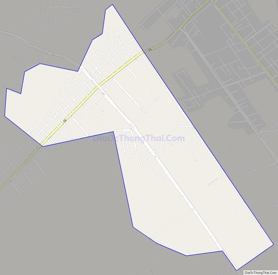 Bản đồ giao thông xã Giao Nhân, huyện Giao Thủy