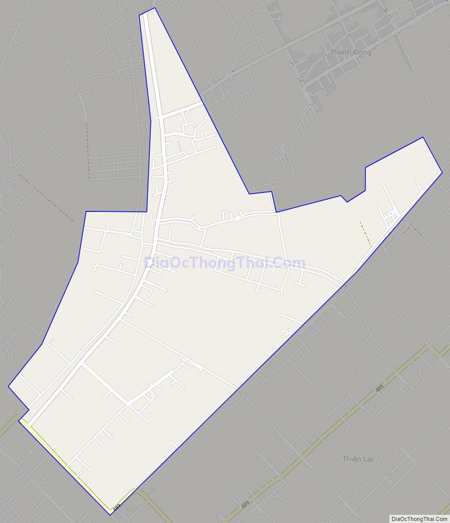 Bản đồ giao thông xã Giao Thanh, huyện Giao Thủy
