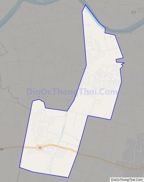 Bản đồ giao thông xã Hải Anh, huyện Hải Hậu