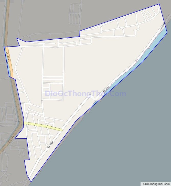 Bản đồ giao thông xã Hải Chính, huyện Hải Hậu