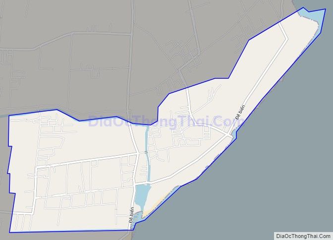 Bản đồ giao thông xã Hải Đông, huyện Hải Hậu
