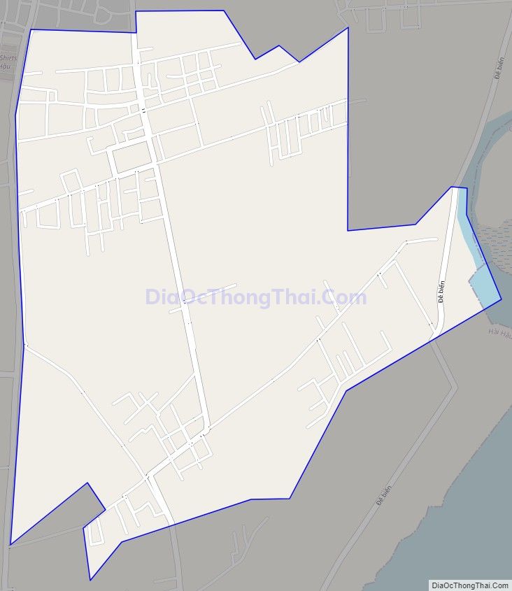 Bản đồ giao thông xã Hải Lộc, huyện Hải Hậu