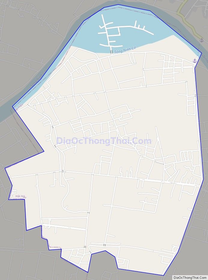 Bản đồ giao thông xã Hải Minh, huyện Hải Hậu