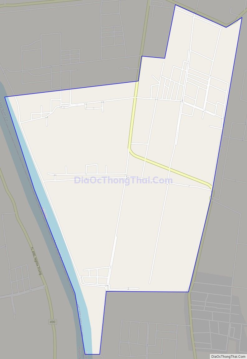 Bản đồ giao thông xã Hải Ninh, huyện Hải Hậu