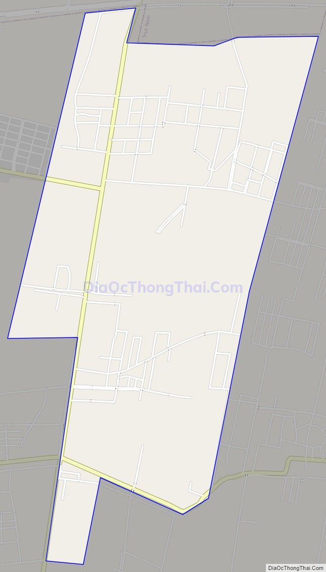 Bản đồ giao thông xã Hải Phong, huyện Hải Hậu