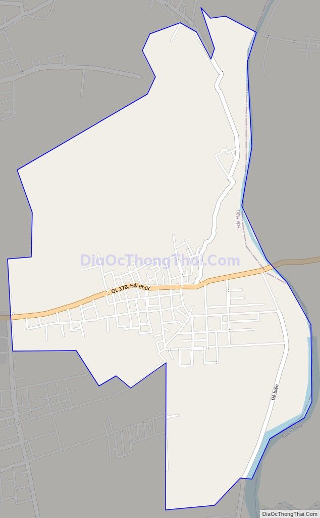 Bản đồ giao thông xã Hải Phúc, huyện Hải Hậu